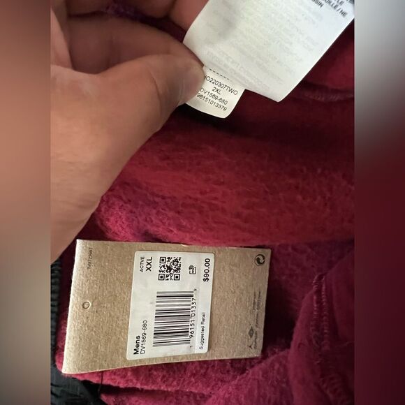 Nike Air Jordan Joggers Red Winter Sherpa Pants Taper - Picture 12 of 12